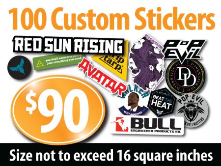 100 Custom Stickers